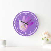 Massageenergie Große Wanduhr (Zuhause)