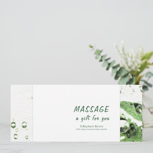 Massagegutschein Save The Date (Stehend Vorderseite)