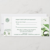 Massagegutschein Save The Date (Rückseite)