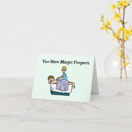 Massagekarte für männliche Chiropraktoren Karte (Gelbe Blume)