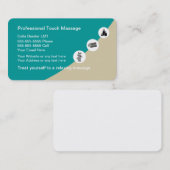 Massagekarten Visitenkarte (Vorne/Hinten)