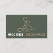Massagelogo, Massage Therapist Business Card Visitenkarte (Vorderseite)