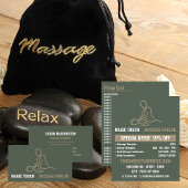 Massagelogo, Massage Therapist Business Card Visitenkarte