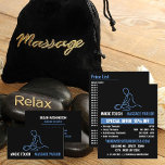 Massagelogo, Massagetherapeut Visitenkarte<br><div class="desc">Massage Logo,  Massage Therapist Visitenkarten von der Business Card Store.</div>