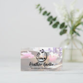 Massagelogo | Wellness-Center Oils verkauft Visite Visitenkarte (Stehend Vorderseite)