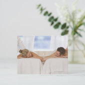 Massagen für Paare Postkarte (Stehend Vorderseite)