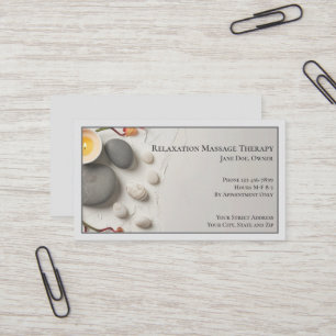 Massagepraxis-Therapeut Geschäftskarte Visitenkarte