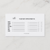 Massageraum/Therapeut/Masseuse-Visitenkarte Terminkarte (Rückseite)