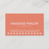 MASSAGES Kundenbindungskarte Treuekarte (Rückseite)