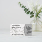 Massageservice - Trendige Visitenkarten Visitenkarte (Stehend Vorderseite)