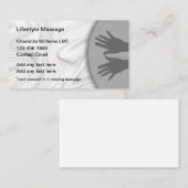 Massageservice - Trendige Visitenkarten Visitenkarte (Vorne/Hinten)