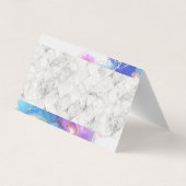 Massagesitzung | Wasserfarbe | Marmor Visitenkarten (Rückseite)