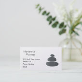 Massagesteine Einfach Zeichnend Terminkarte (Stehend Vorderseite)