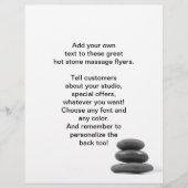 Massagesteine-Foto Flyer (Vorne)