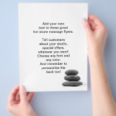 Massagesteine-Foto Flyer (Hand)