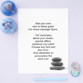 Massagesteine-Foto Flyer (Einzeln)