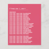 Massagesymbole, Massagetherapie, Massageraum Flyer (Hinten)