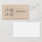 Massagetherapeut | Akupunktur Visitenkarte (Vorne/Hinten)