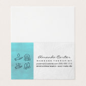 Massagetherapeut | Akupunktur Visitenkarten (Außenseite Aufgefaltet)