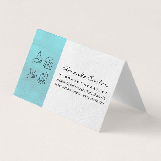 Massagetherapeut | Akupunktur Visitenkarten (Vorderseite)