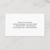 Massagetherapeut | Beauty Salon Logo Visitenkarte (Rückseite)