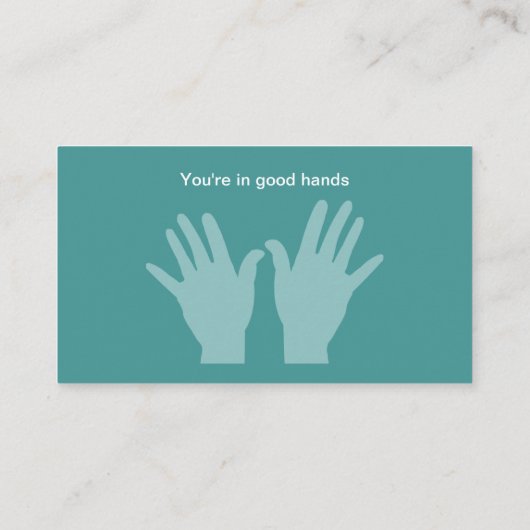 Massagetherapeut Berufliche Terminkarte (Rückseite)