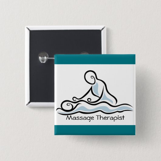 Massagetherapeut Button (Vorne & Hinten)