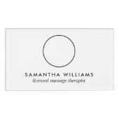 Massagetherapeut Custom Foto Namenschild (Vorderseite)