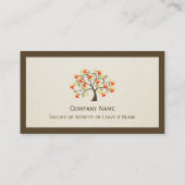 Massagetherapeut - Eleganter schwingender Whimsikb Visitenkarte (Rückseite)