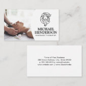 Massagetherapeut | Entspannender Wellness-Center Visitenkarte (Vorne/Hinten)