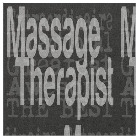 Massagetherapeut Extraordinär Stoff (Nahaufnahme)