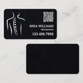 Massagetherapeut für Chiropraktor Custom QR Visitenkarte (Vorne/Hinten)