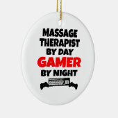 Massagetherapeut Gamer Keramik Ornament (Rechts)