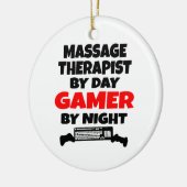 Massagetherapeut Gamer Keramik Ornament (Links)