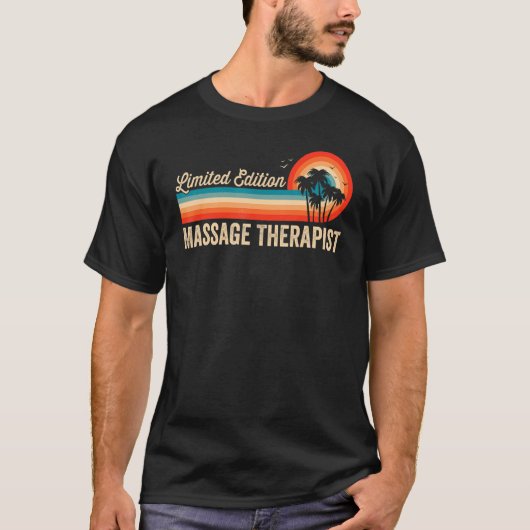 Massagetherapeut Geburtstag Retro Vintag Männer Va T-Shirt (Vorderseite)