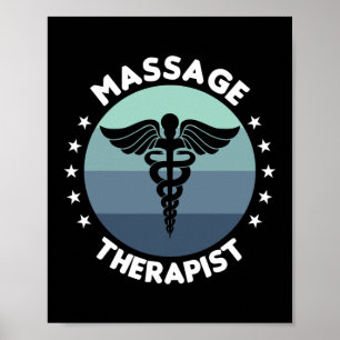 Massagetherapeut Gesundheit Poster