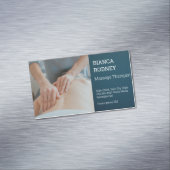 Massagetherapeut | Gesundheit und Wellness Magnetische Visitenkarte (Beispiel)