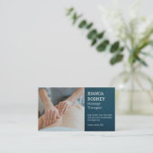 Massagetherapeut | Gesundheit und Wellness Visitenkarte (Stehend Vorderseite)