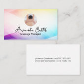 Massagetherapeut | Gesundheit Visitenkarte (Vorne/Hinten)