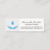 Massagetherapeut | Gesundheitswesen Mini Visitenkarte (Vorderseite)