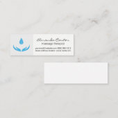 Massagetherapeut | Gesundheitswesen Mini Visitenkarte (Vorne/Hinten)