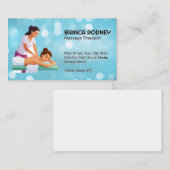Massagetherapeut | Gesundheitswesen Visitenkarte (Vorne/Hinten)