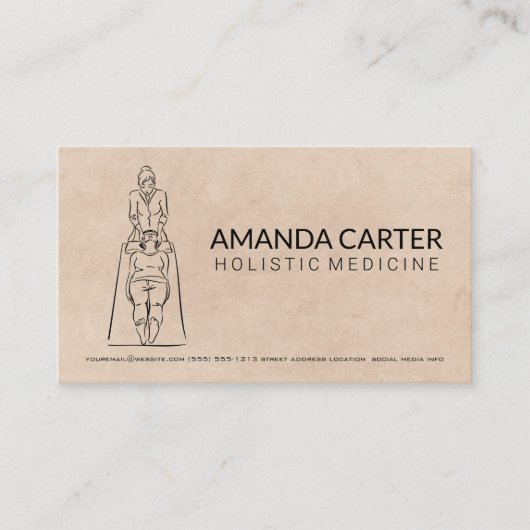 Massagetherapeut | Heilung Visitenkarte (Vorderseite)