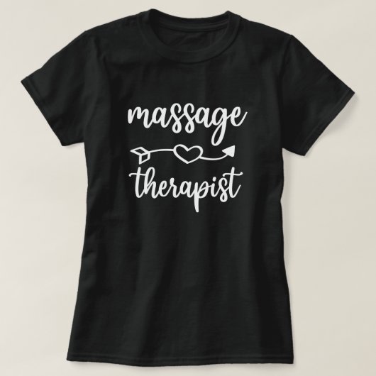 Massagetherapeut Herz T-Shirt (Design vorne)