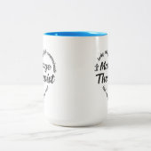Massagetherapeut Herz Word Cloud Zweifarbige Tasse (Mittel)