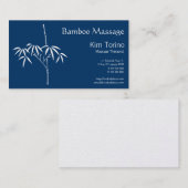 Massagetherapeut Japanisch Bamboo Visitenkarte (Vorne/Hinten)