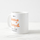 Massagetherapeut Kaffeetasse (Vorderseite Links)