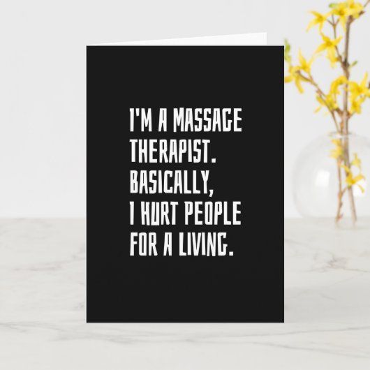 Massagetherapeut Karte (Gelbe Blume)