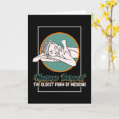 Massagetherapeut Karte (Gelbe Blume)