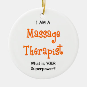 Massagetherapeut Keramik Ornament